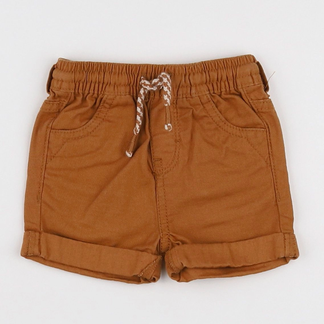 Vertbaudet - short marron - 3 mois